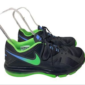Nike Black and Green Athletic Shoes